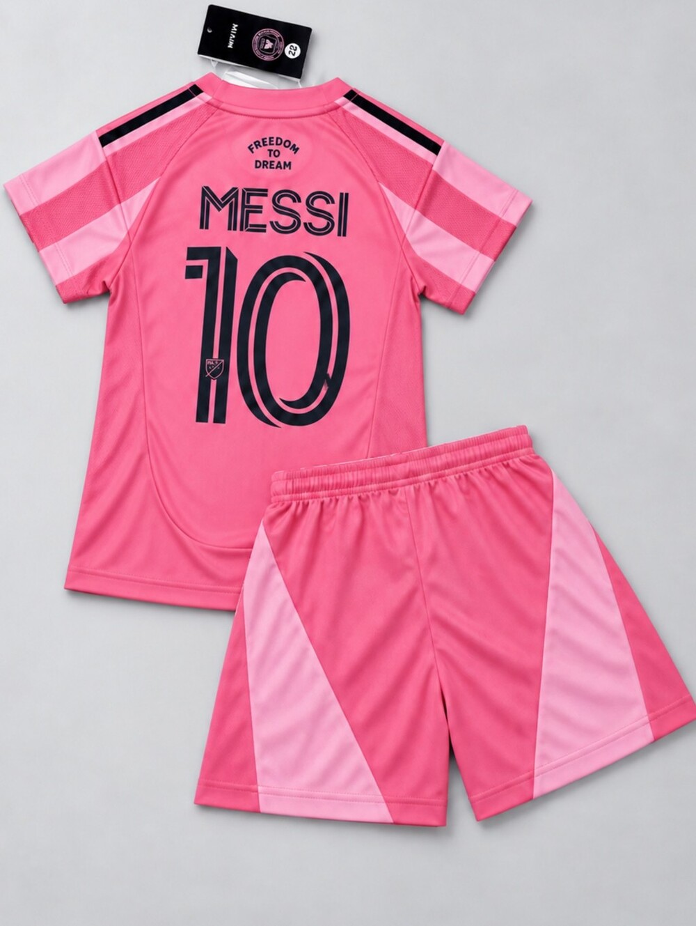 Kids Inter Miami Messi #10 Soccer Jersey Shorts Set Youth Ages 5–14 New
